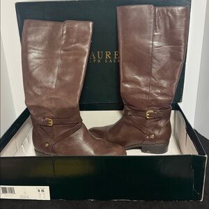 Ralph Lauren Leather Riding Boots • 8 B